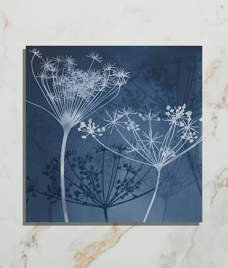 Wild Botanicals Porcelain Blue By Clarissa Hulse