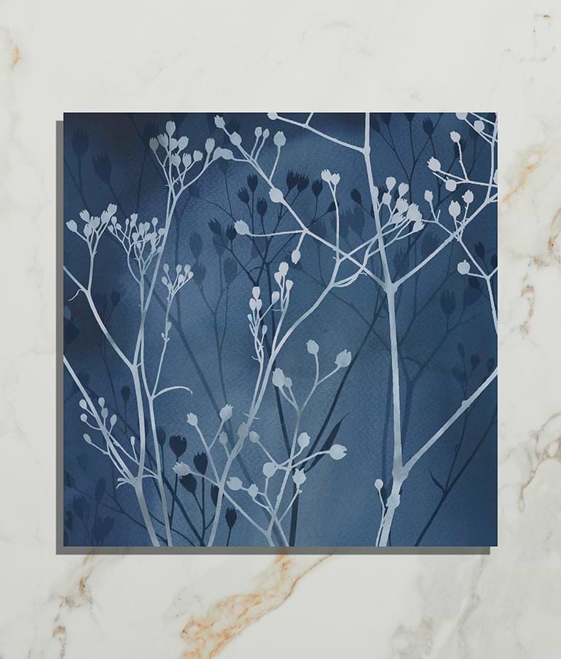 Wild Botanicals Porcelain Blue by Clarissa Hulse