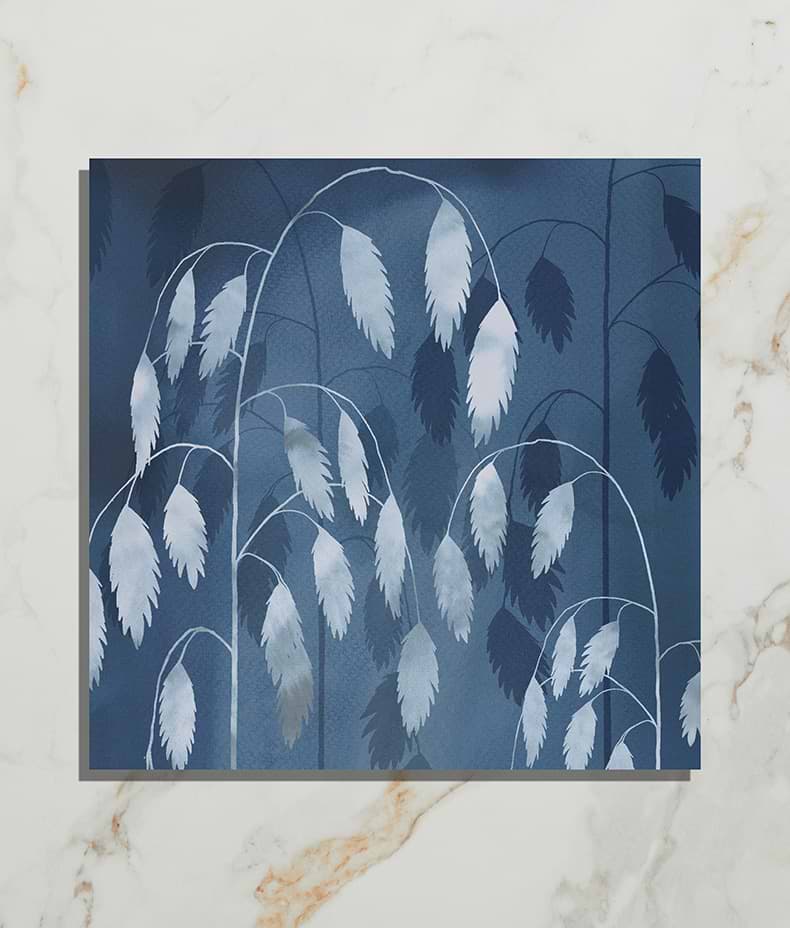 Wild Botanicals Porcelain Blue By Clarissa Hulse