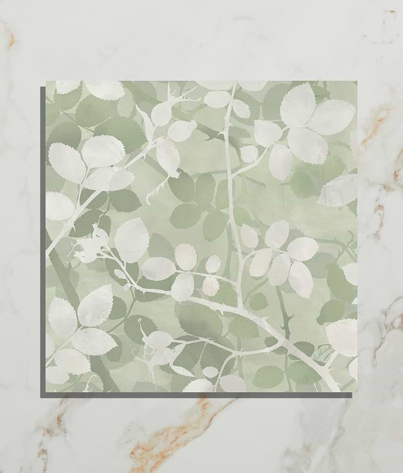 Wild Botanicals Porcelain Green by Clarissa Hulse