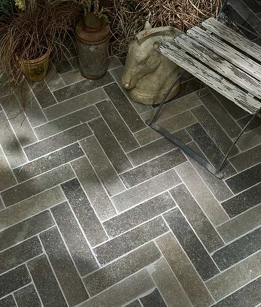 Kimmeridge Limestone Parquet Tumbled & Etched