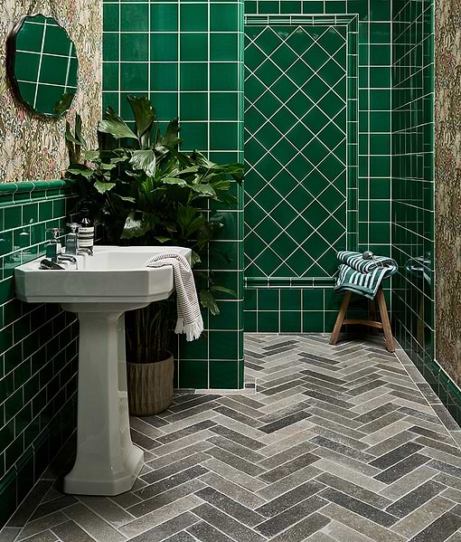 Kimmeridge Limestone Parquet Tumbled & Etched