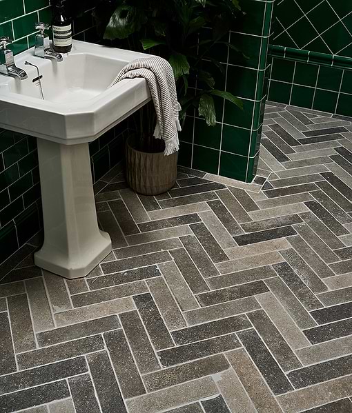 Kimmeridge Limestone Parquet Tumbled & Etched