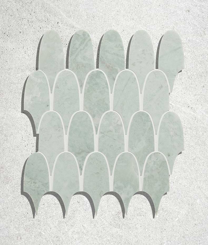 East Java Hummingbird Marble Plume Mosaic