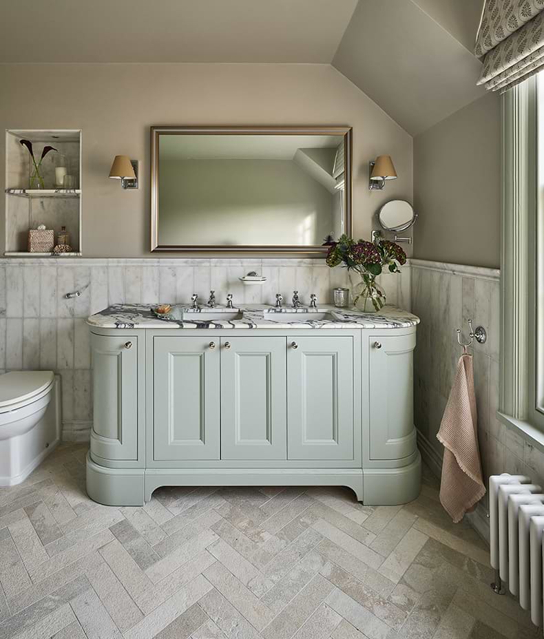 Enki Limestone Parquet Velvet Finish