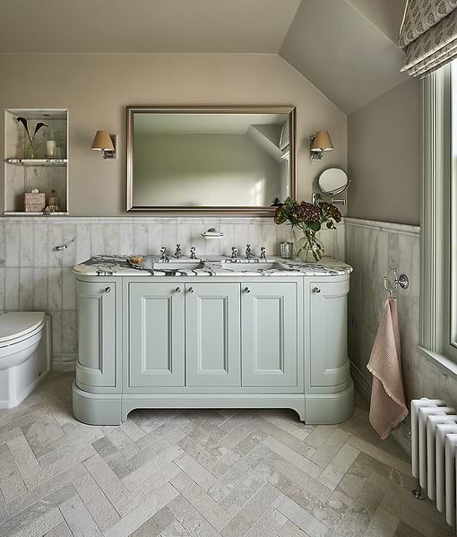 Enki Limestone Parquet Velvet Finish