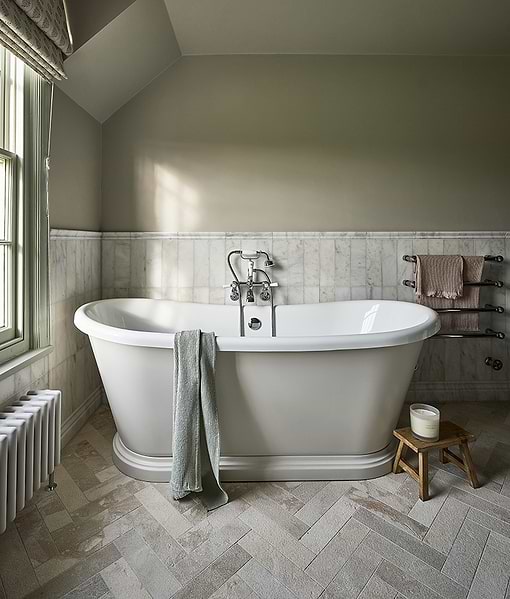 Enki Limestone Parquet Velvet Finish