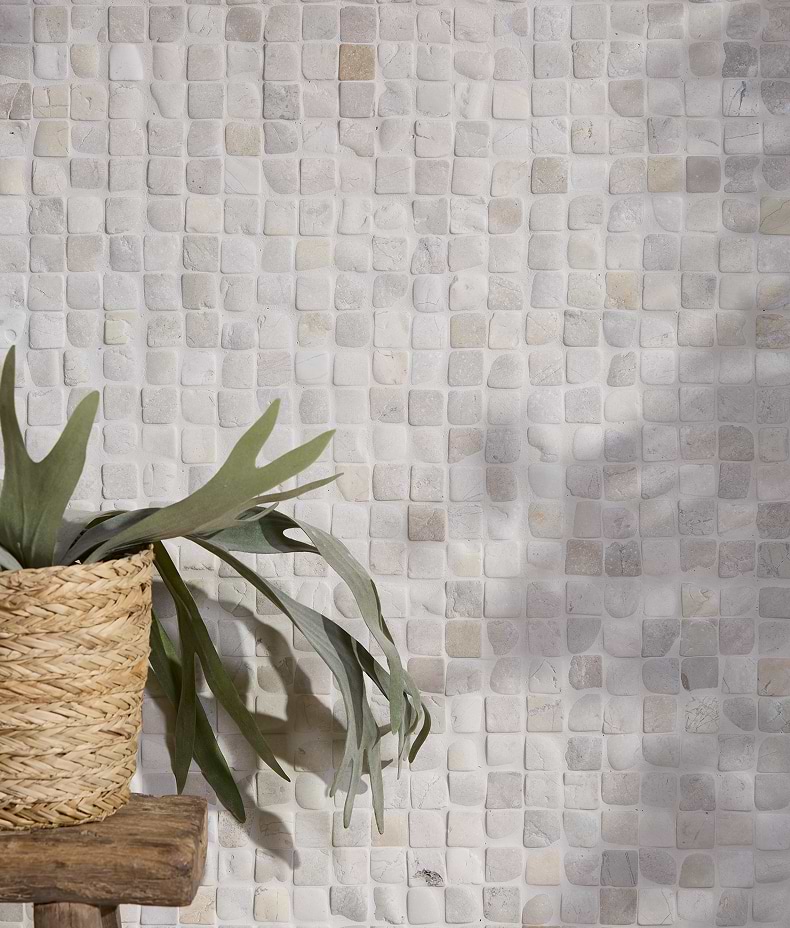 Enso Cobble Mosaic Cube Chalk 