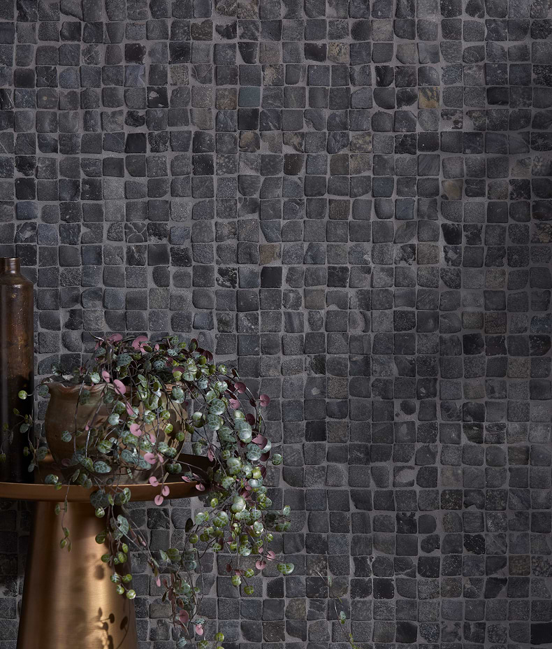 Enso Cobble Mosaic Cube Charcoal