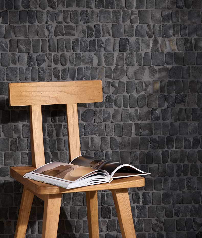 Enso Cobble Mosaic Strip Charcoal