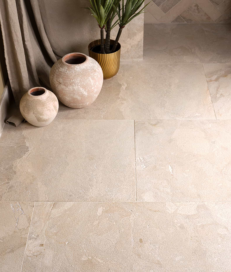 Enki Limestone Velvet Finish