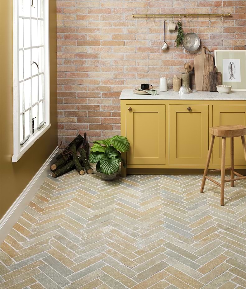 Trusloe Limestone Parquet Seasoned