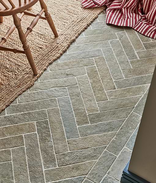Trusloe Limestone Parquet Seasoned