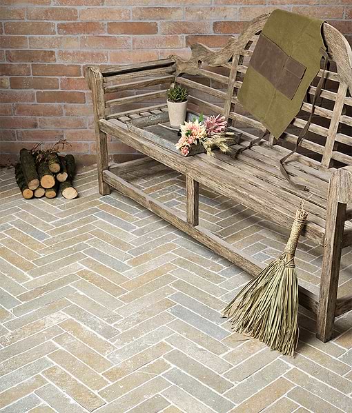 Trusloe Limestone Parquet Seasoned