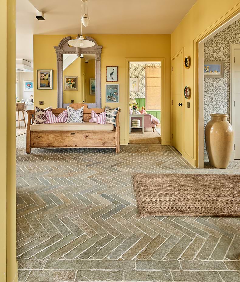 Trusloe Limestone Parquet Seasoned