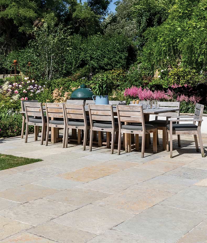 Trusloe Limestone Paving Seasoned Finish