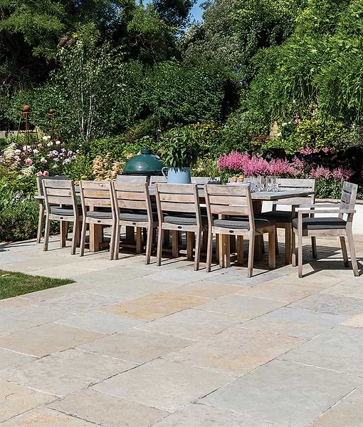 Trusloe Limestone Paving Seasoned Finish