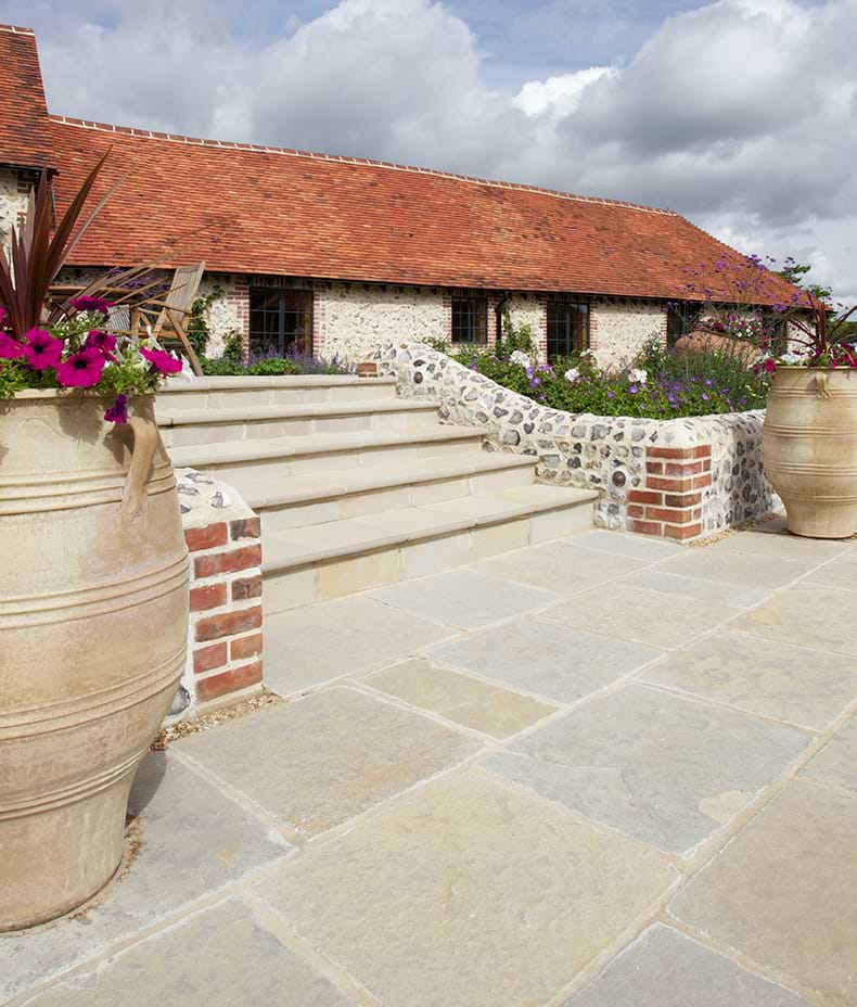 Trusloe Limestone Paving Seasoned Finish