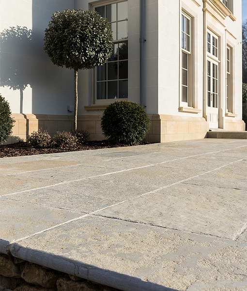 Trusloe Limestone Paving Seasoned Finish
