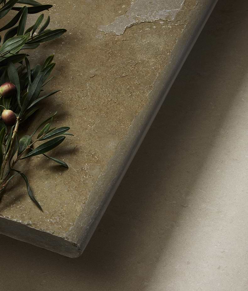 Trusloe Limestone Seasoned Bullnose Coping
