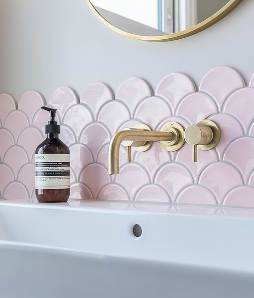 Gelato Porcelain Mosaic Cotton Candy