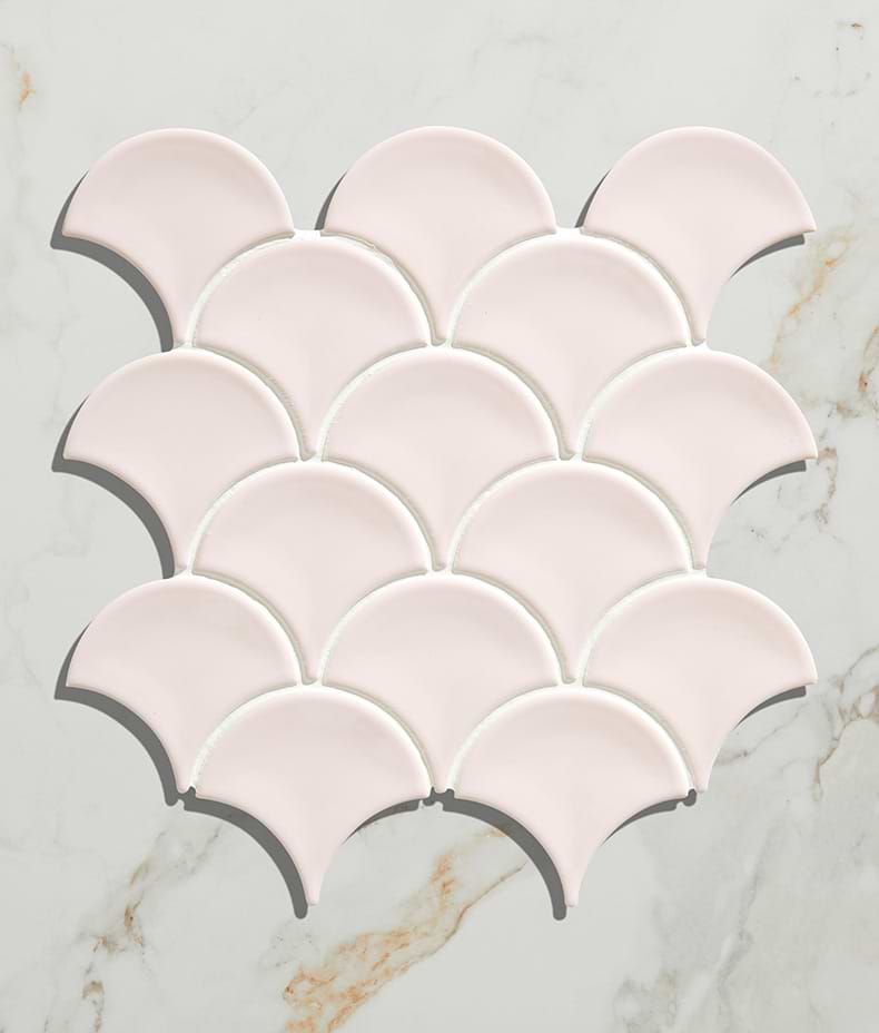 Gelato Porcelain Mosaic Cotton Candy