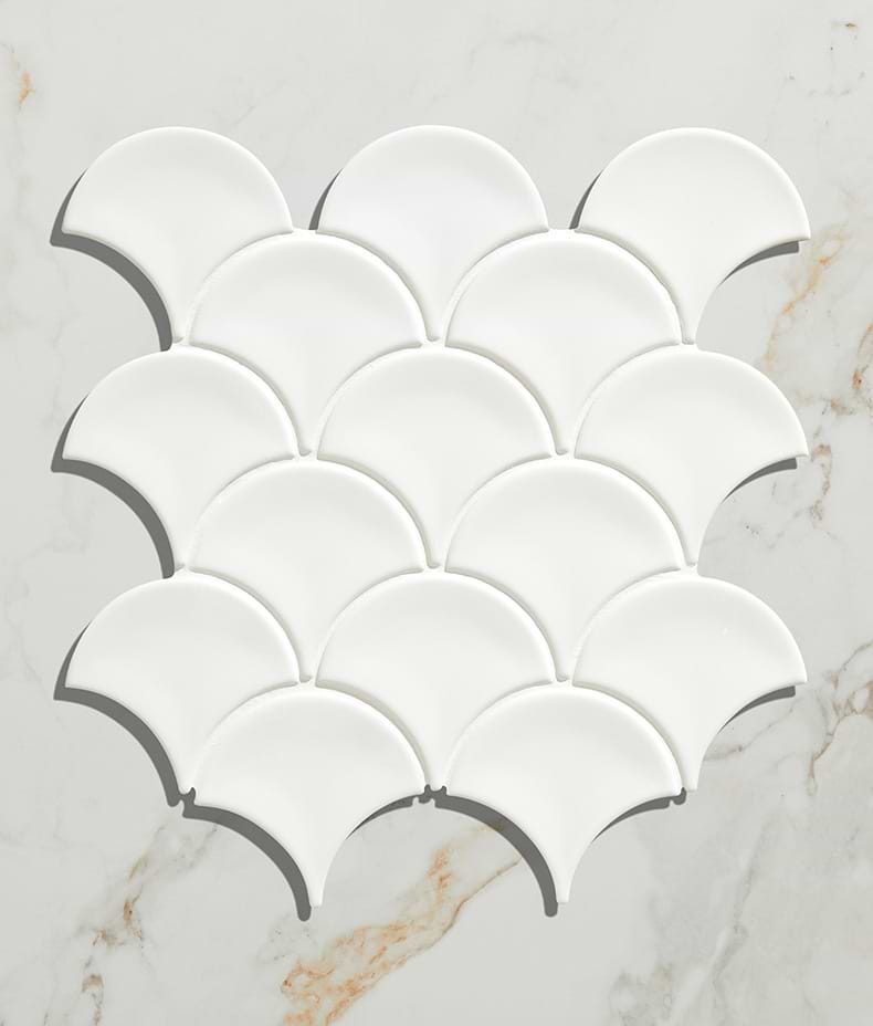 Gelato Porcelain Mosaic Milk White