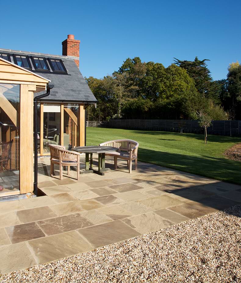 Hampledon Buff York Sandstone Riven