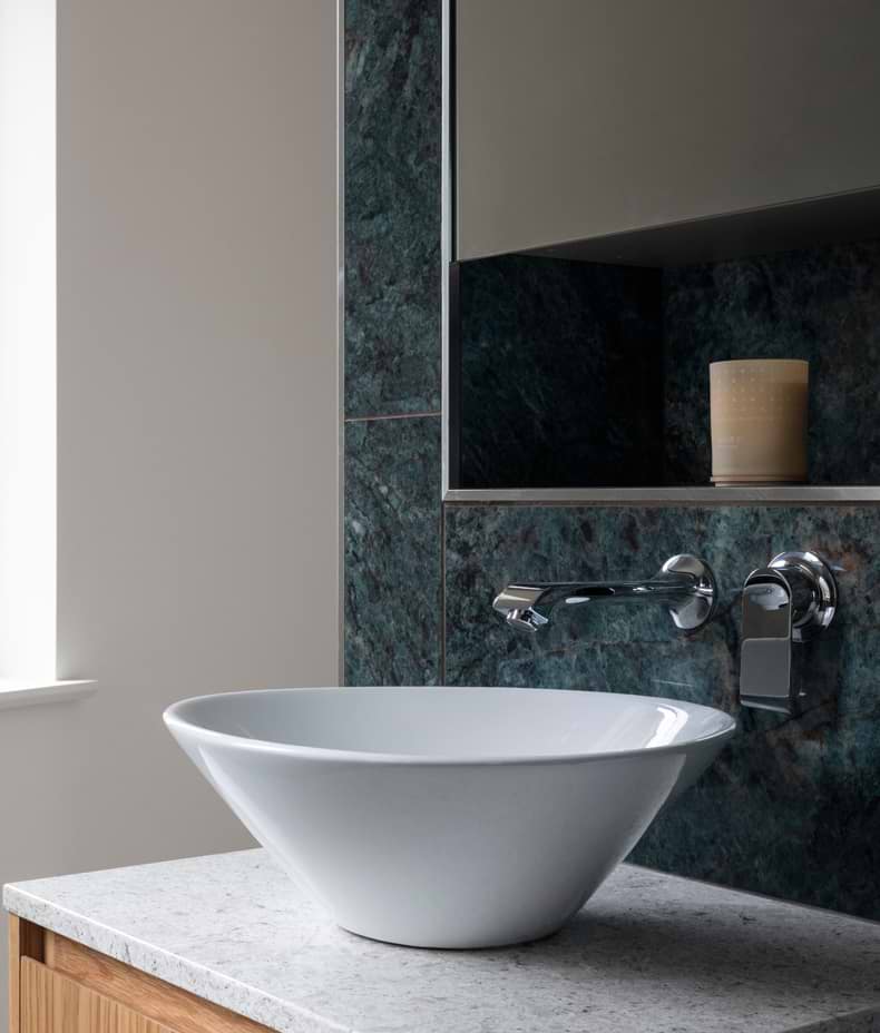 Marble Luxe Porcelain Azzuro