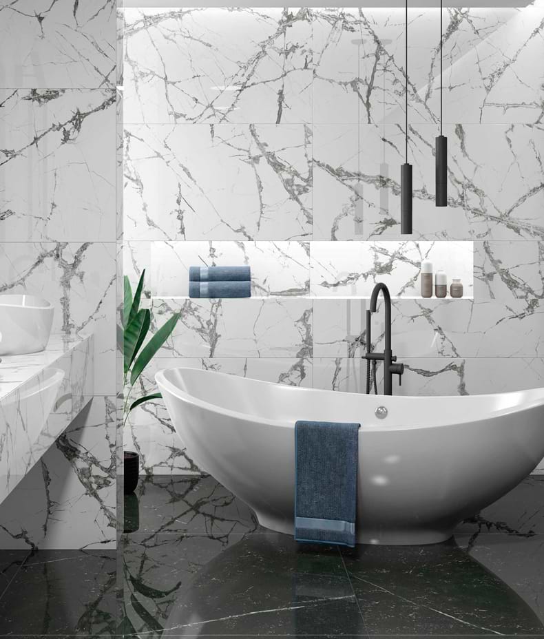Marble Luxe Porcelain Iceberg