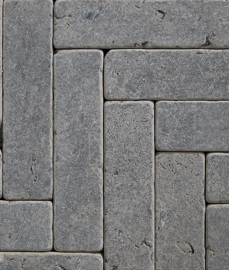 Hazlebury Limestone Klinkers Tumbled & Etched