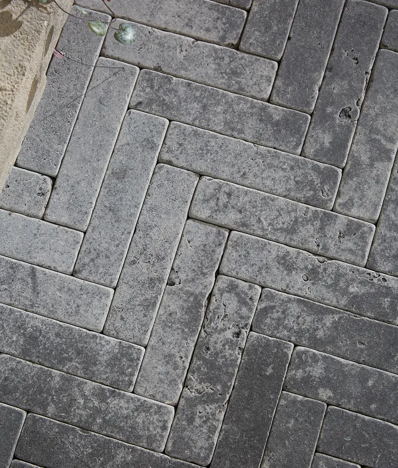 Hazlebury Limestone Klinkers Tumbled & Etched