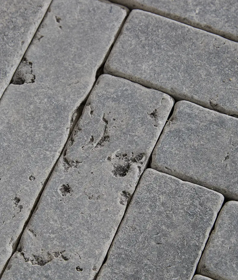 Hazlebury Limestone Klinkers Tumbled & Etched