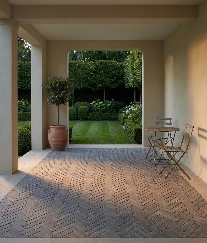 Hazlebury Limestone Tumbled & Etched Klinkers