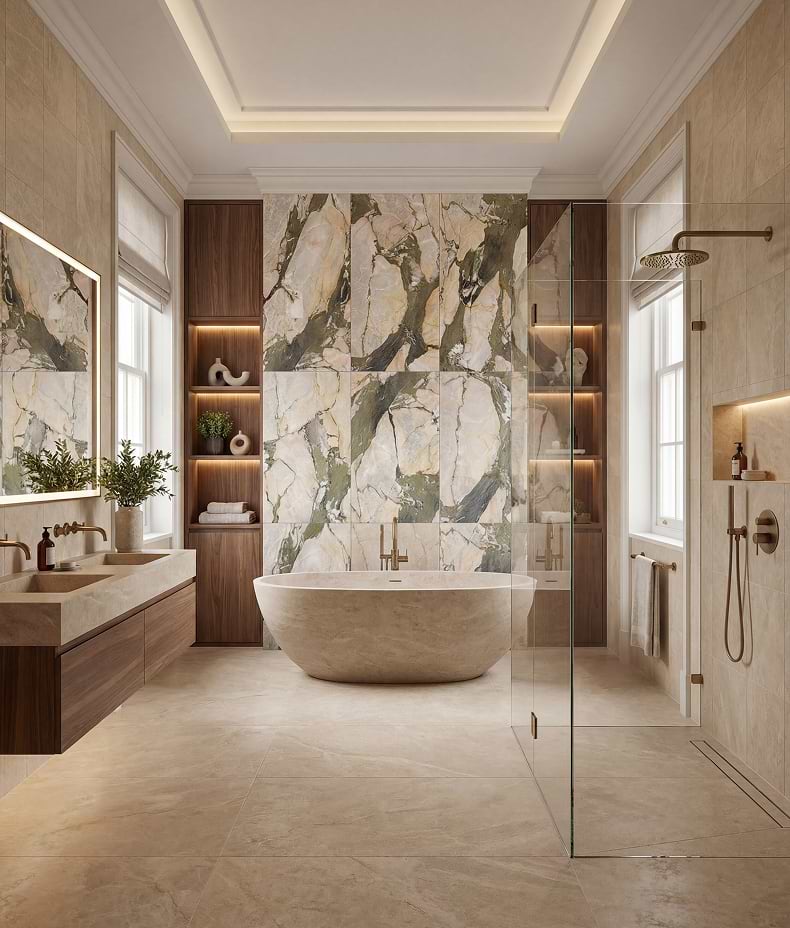 Hoxton Porcelain Four Seasons Brushed