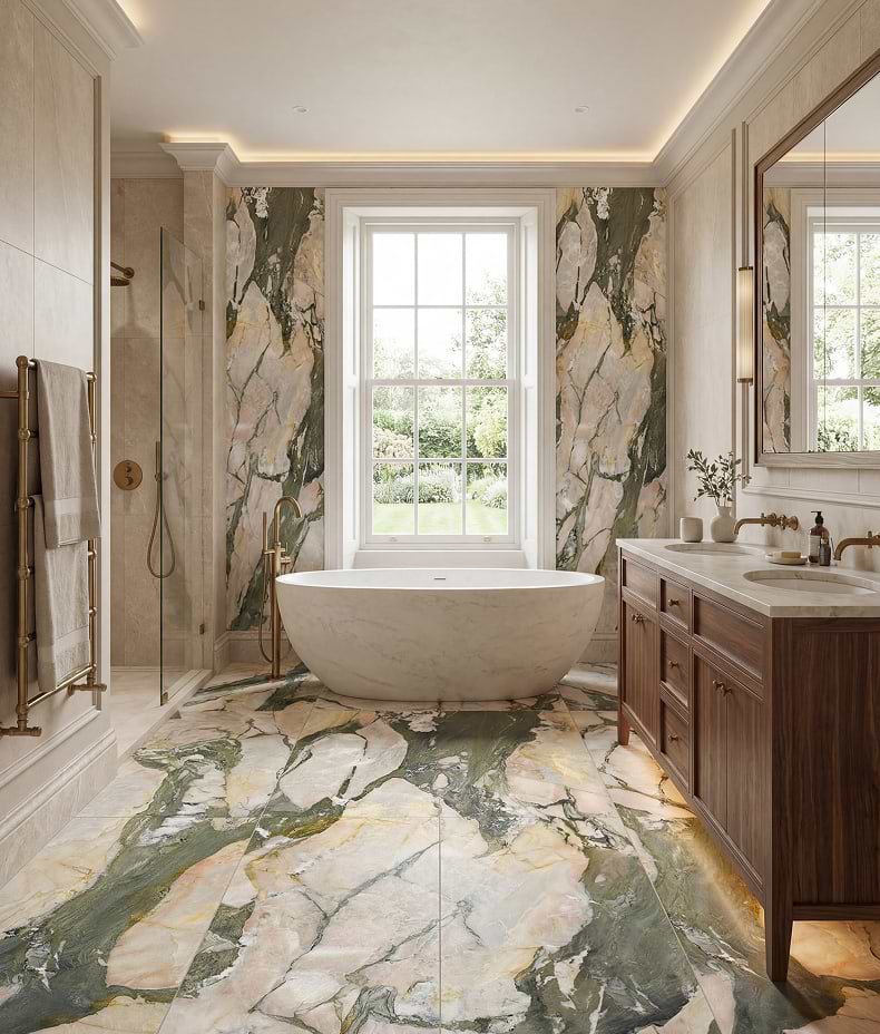 Hoxton Porcelain Four Seasons Brushed