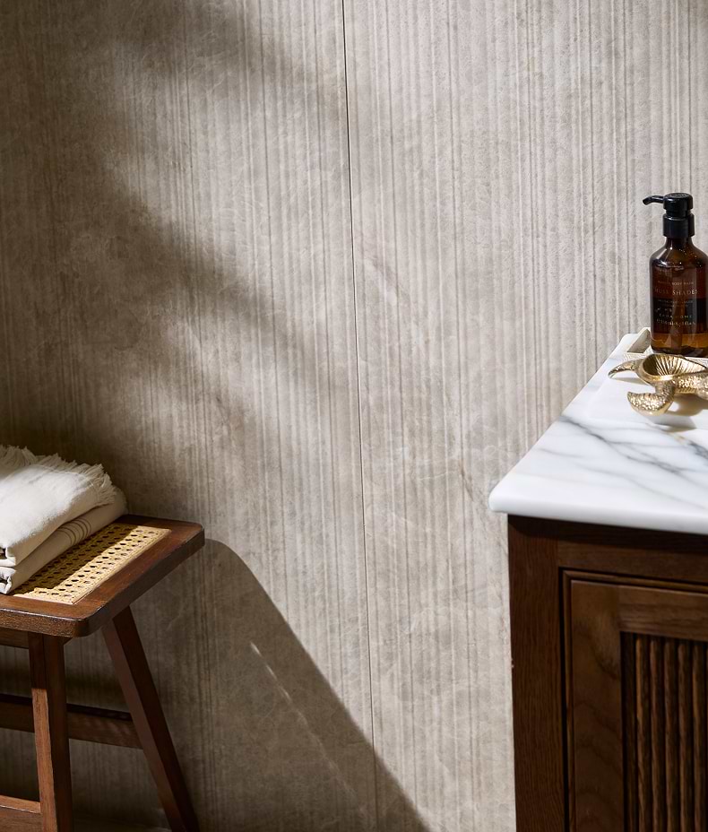 Hoxton Porcelain Amber Linear DéCor Matt