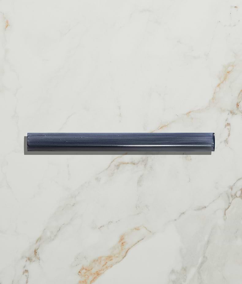 STUDIO Jamboree Handpainted Ceramic Denim Beading