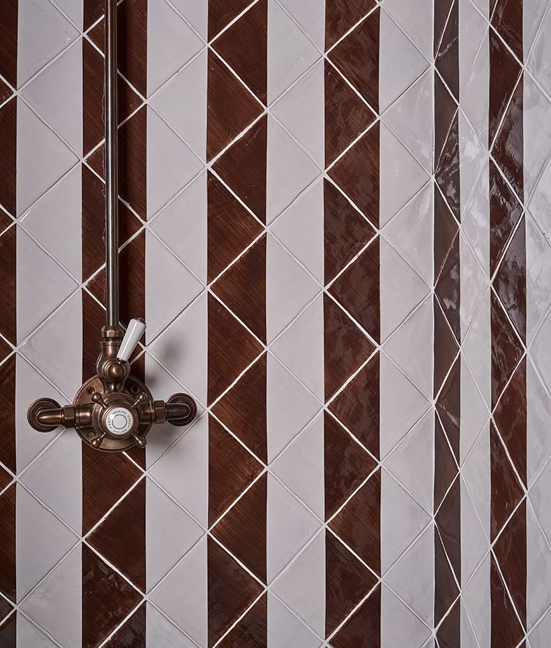 STUDIO Jamboree Handpainted Ceramic Chocolate Tri