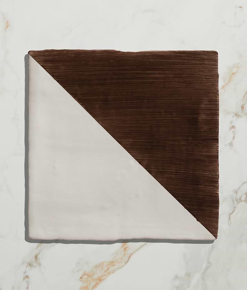 STUDIO Jamboree Handpainted Ceramic Chocolate Tri