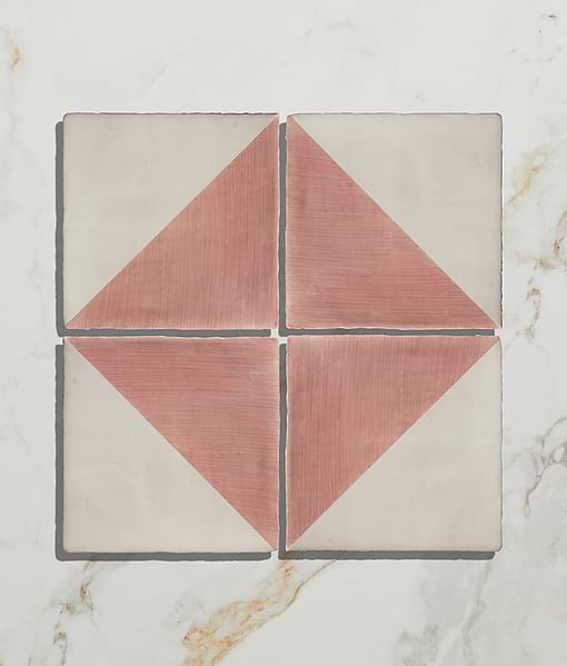 STUDIO Jamboree Handpainted Ceramic Coral Tri
