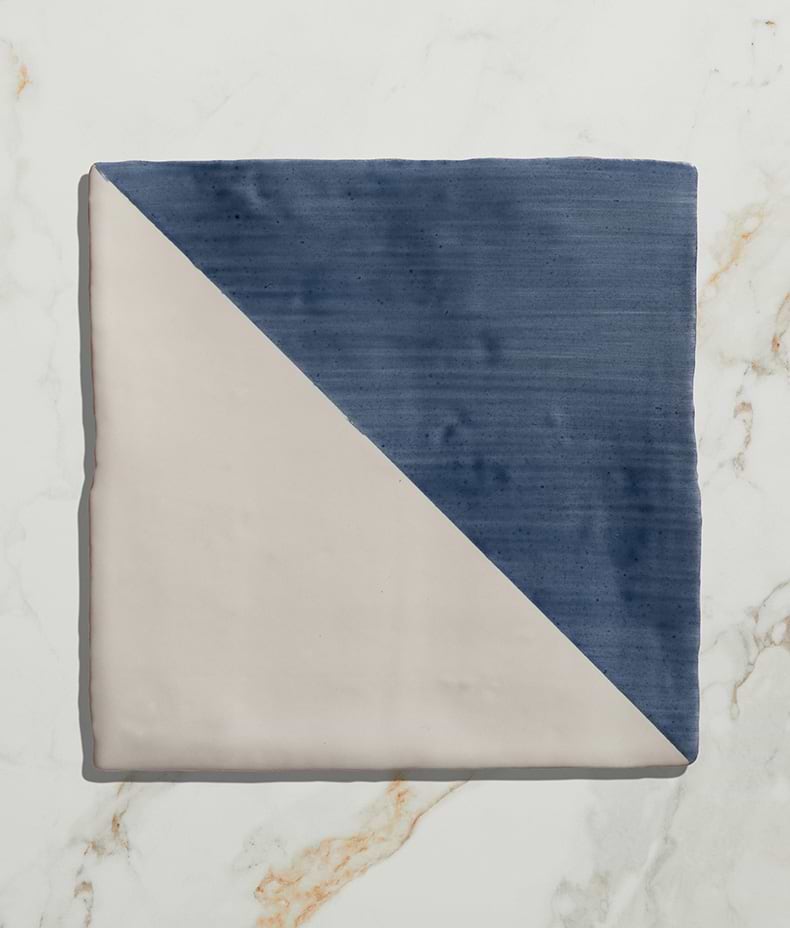 STUDIO Jamboree Handpainted Ceramic Denim Tri