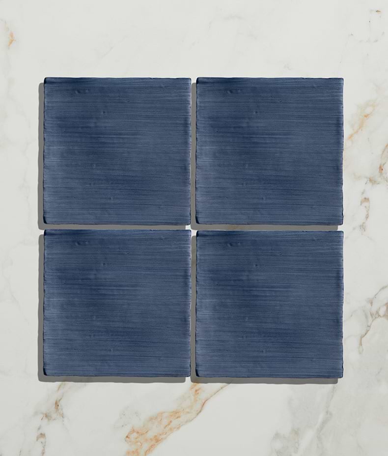 STUDIO Jamboree Handpainted Ceramic Denim Field