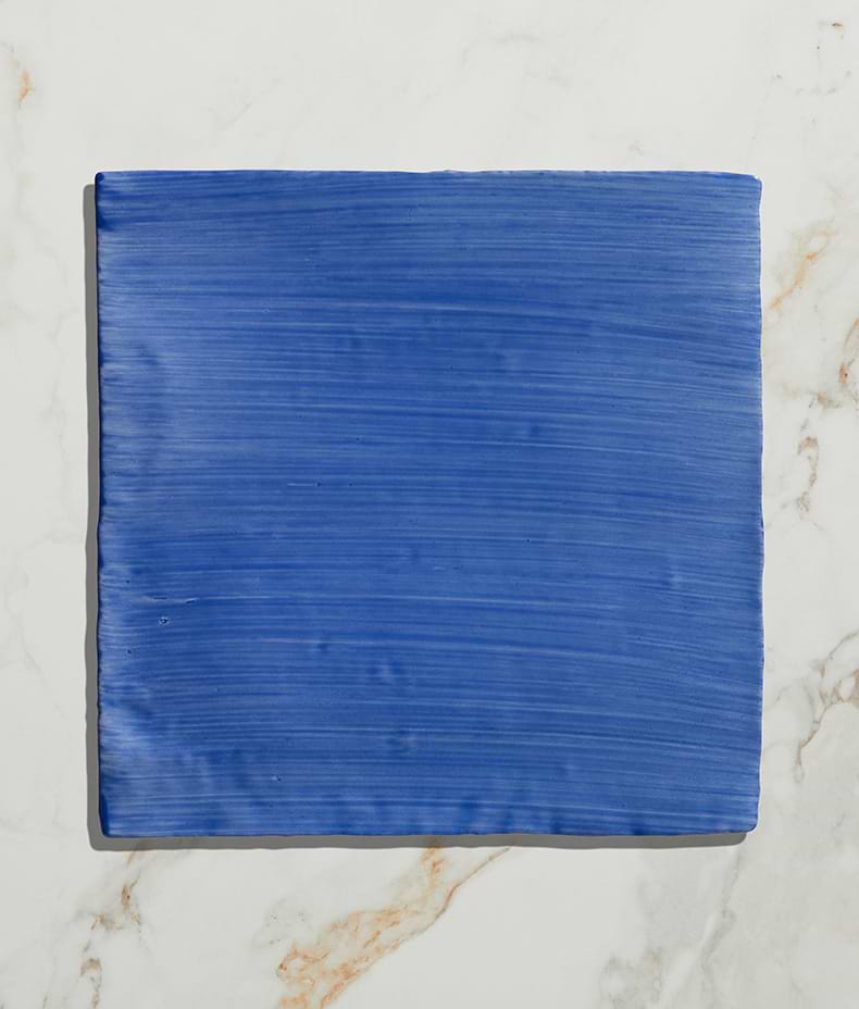 STUDIO Jamboree Handpainted Ceramic Greek Blue Field