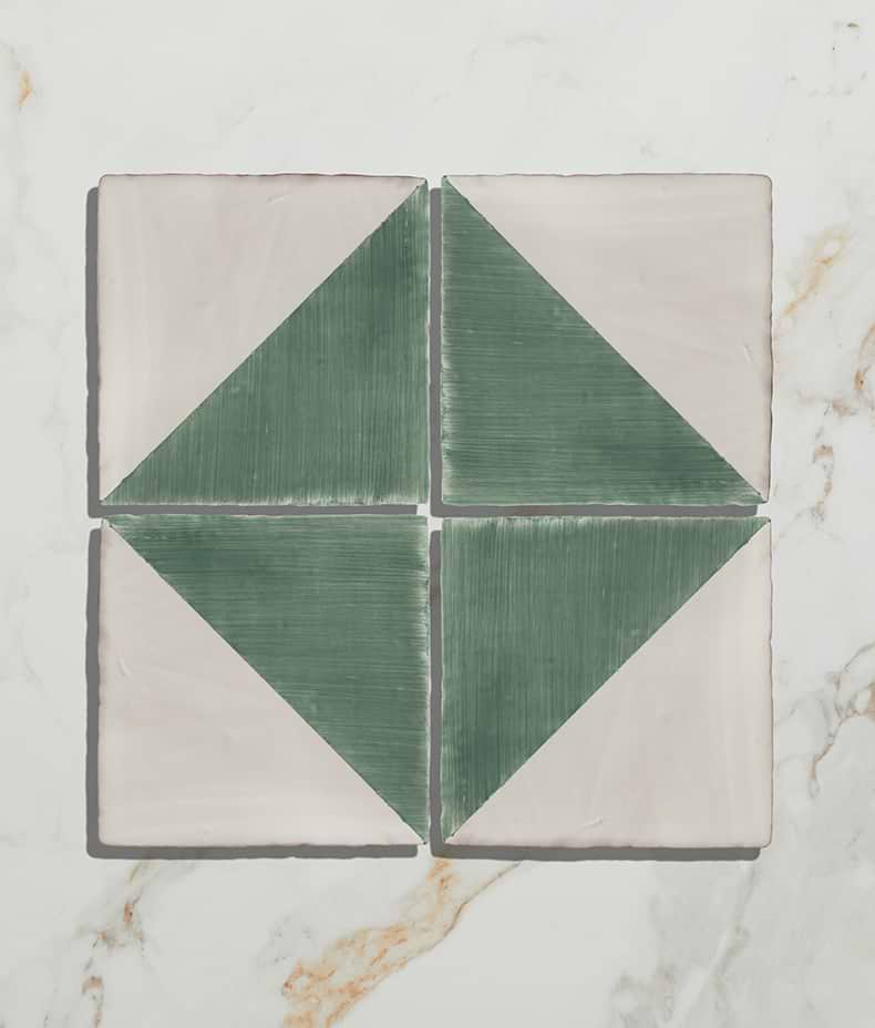 STUDIO Jamboree Handpainted Ceramic Thyme Tri