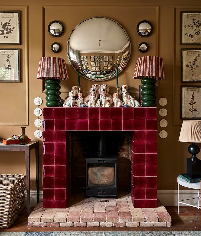 STUDIO Jamboree Handpainted Ceramic Raspberry Field