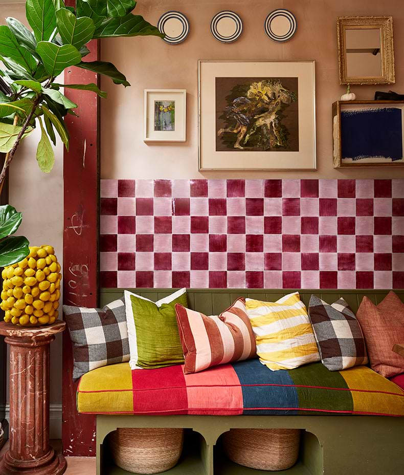 STUDIO Jamboree Handpainted Ceramic Coral Field