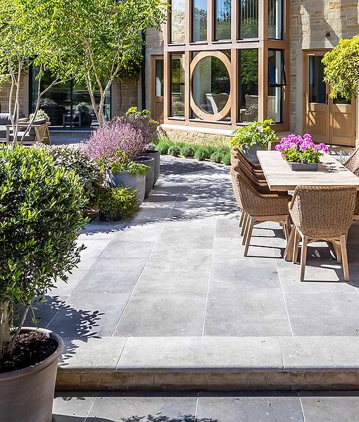 Kimmeridge Limestone Paving Tumbled & Etched Finish