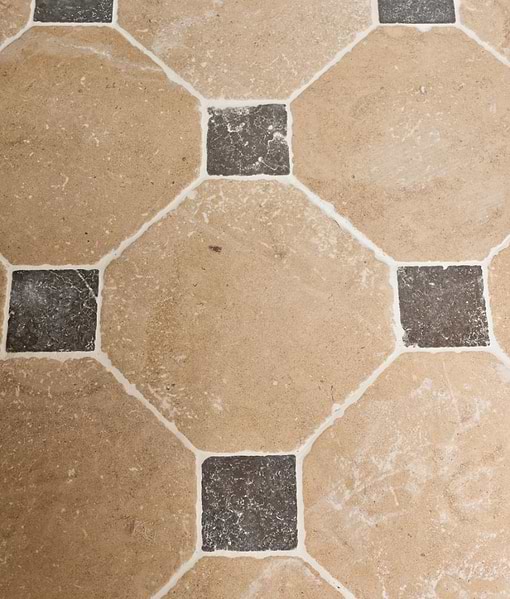 Lacock Limestone Heritage Finish Octagons & Hazlebury Cabochons