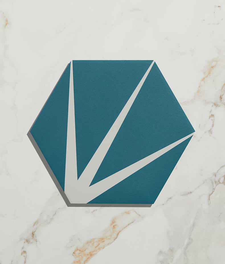 Lily Pad Porcelain Peacock